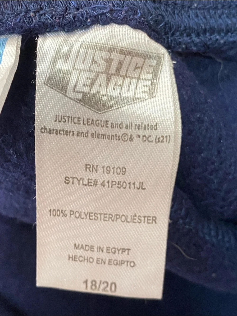 Justice League comfortable navy